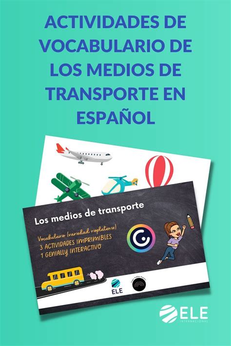 Actividades De Vocabulario De Los Transporte En Espa Ol