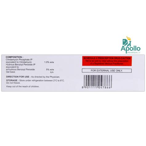 Peroclin 5 Gel 15 Gm Price Uses Side Effects Composition Apollo