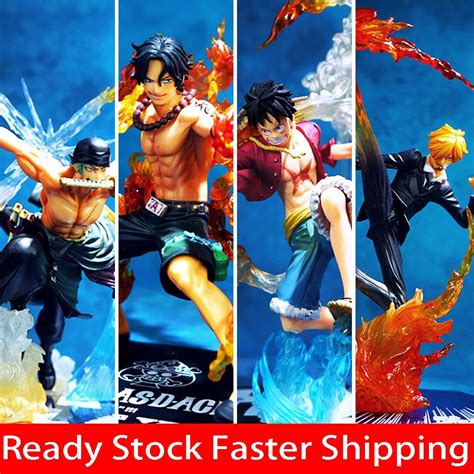 Uma Pe A Estatueta Macaco D Luffy Figuras Portgas Ace Roronoa Zoro