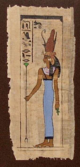 La REINE NEFERTARI Peinture Gouache Par Michel Croze