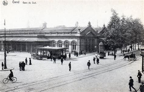 Les Gares Belges Dautrefois Station Gent Zuid La Gare De Gent Zuid