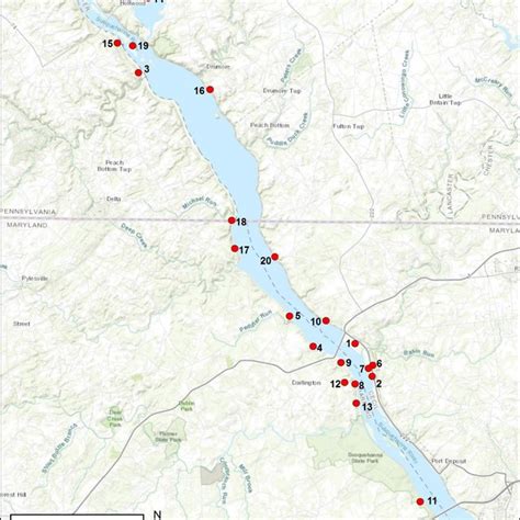 Map of bald eagle communal roosts surveyed for occupancy status during ...