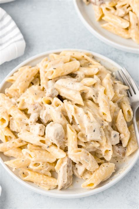 One Pot Chicken Alfredo Pasta Crazy For Easy Recipes