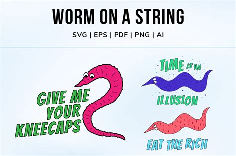 Worm On A String Graphic By Pixtordesigns Creative Fabrica