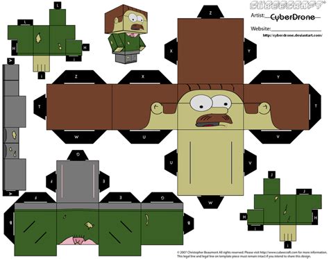 Flanders Paper Toys Paper Toys Template Cube Craft