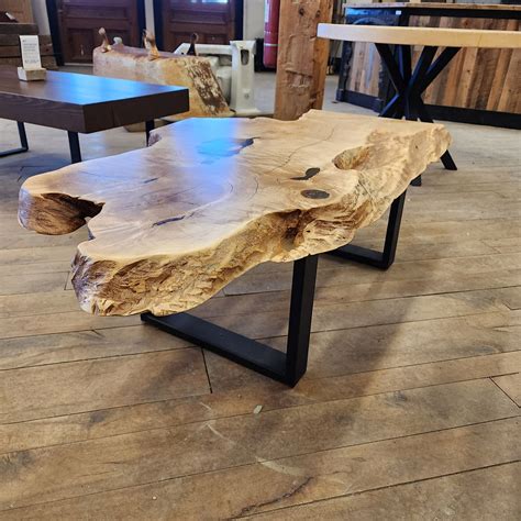 Live Edge Maple Coffee Table Timeless Material Co