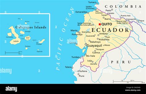 Capital Of Ecuador Map | Cities And Towns Map