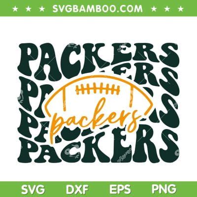 Packers Football SVG, Green Bay Packers Football SVG