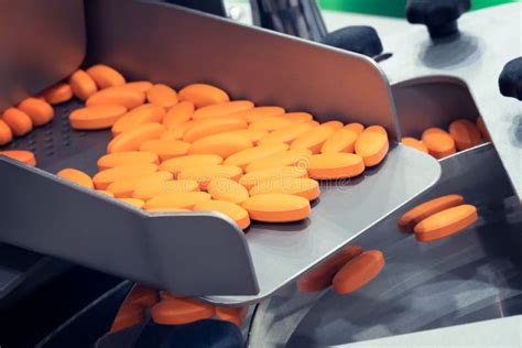 Pharmaceutical Production Line Production Of Tablets Or Vitamins