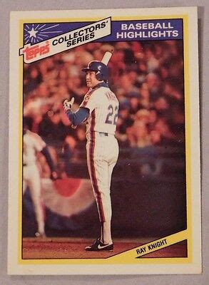 1986 Topps Baseball Highlights Ray Knight Mets Baseball Card | eBay