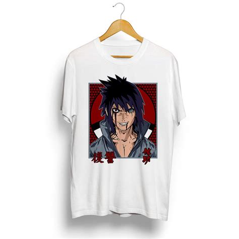 Camiseta Naruto Sasuke Uchiha Sharingan E Rinnegan Camisa Anime Desenho