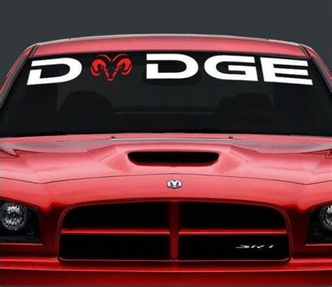 Dodge Ram Head Windshield Banner Dodge Decal Stickers Custom Made In The Usa Fast Shipping