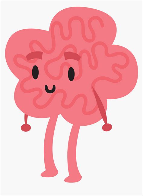 Brain Clipart Character For Brain Cartoon Transparent Background Hd