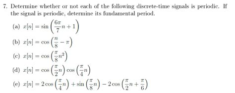 Solved Determine Whether Or Not Each Of The Following Chegg