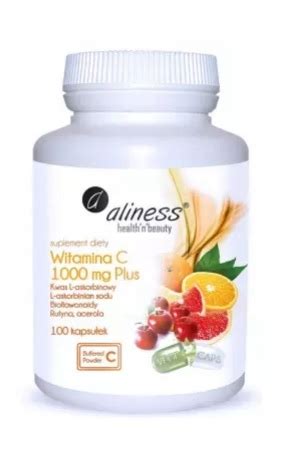 ALINESS Witamina C 1000 Mg PLUS 100 Kap Hesperydyna Rutyna Acerola