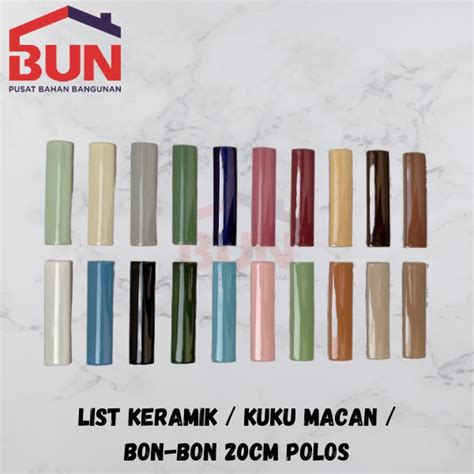 Jual List Keramik Polos Kuku Macan Bon Bon Cm Shopee Indonesia