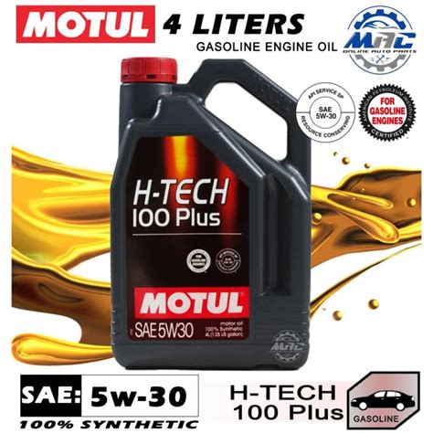 Motul H Tech Plus Sae W Liter And Liters Synthetic