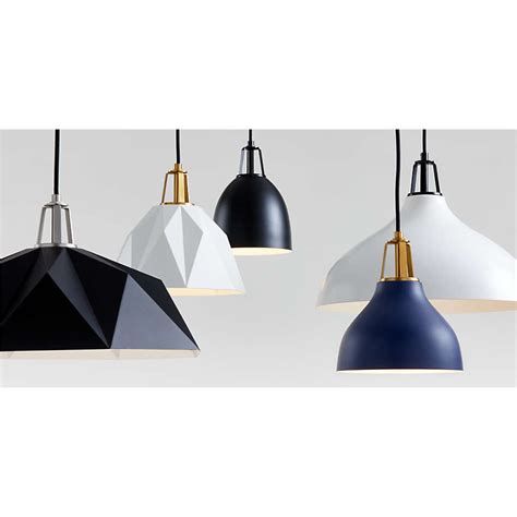 Maddox Black Dome Pendant With Black Socket Crate And Barrel Canada