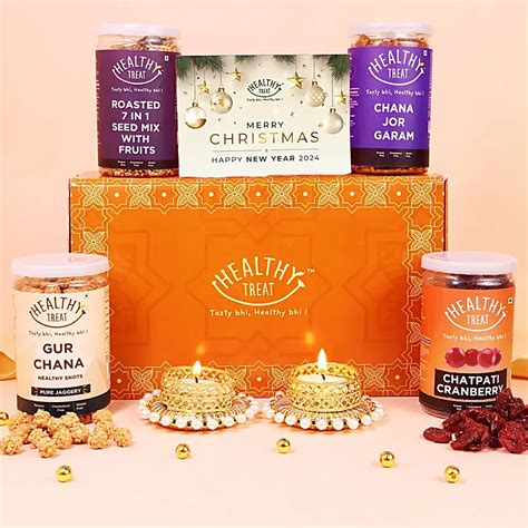 Buy Send Healthy Treat Holiday Gift Hamper Online Fnp