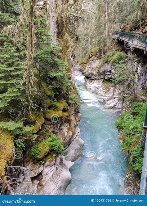 Johnston Canyon Trail Upper And Lower Falls Banff National Park