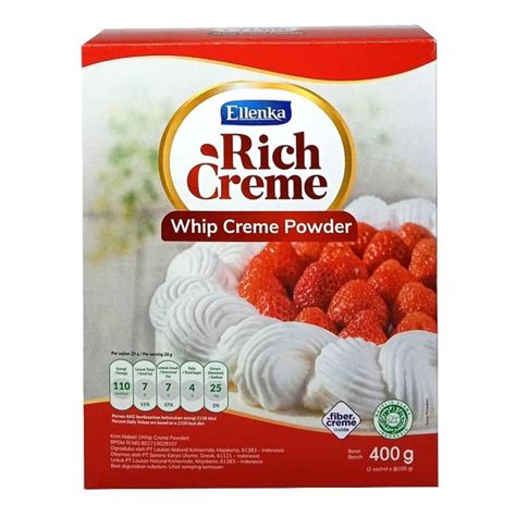 Ellenka Rich Creme Whip Cream Powder Gr Whipping Cream Powder