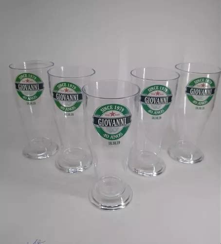 Kit 50 Copos Tulipa Para Chopp 350ml Acrílico Personalizado Frete grátis