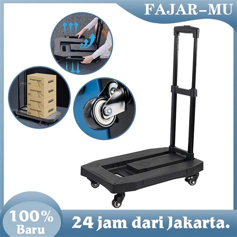 Jual Troli Lipat Troli Barang Roda Foldable Trolley Barang Lipat