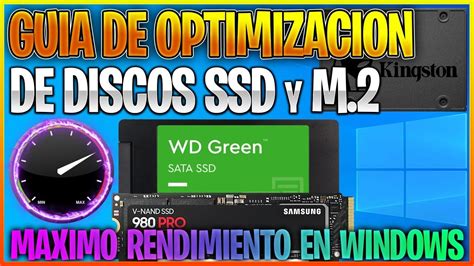 Optimizar Ssd Windows Gu A De Mejora Del Rendimiento