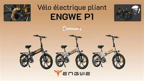 Bon plan vélo électrique le nouveau Engwe P1 à 639