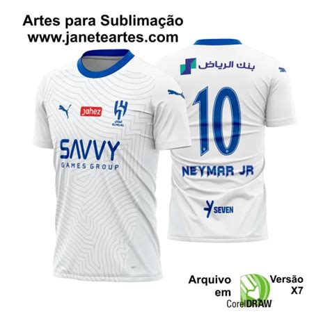 Arte Vetor Camisa Al Hilal Reserva 2024 2025