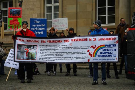 Demo Gegen Tierversuche In Tübingen Am 17122016 Partei Mensch