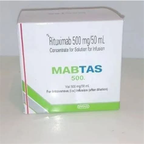 Rituximab 500mg Intas Pharmaceuticals Ltd Mabtas RA 500mg Injection