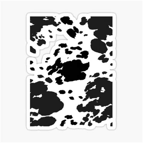 Cow Print Pattern Sticker For Sale By Ricklandgr Redbubble