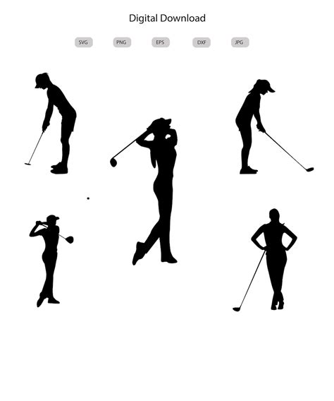 Golf Svg Golfing Svg Golf Player Svg Women Golfer Svg Golf Cut Files