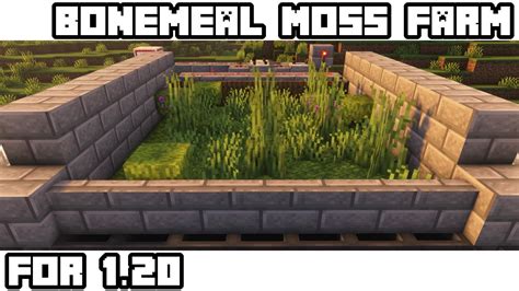 Bonemeal Moss Farm Tutorial Minecraft 1 20 YouTube