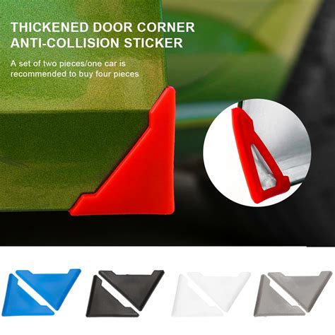 2PCS Silicone Car Door Corner Cover 90 Degree Angle Corner Cover Bumper