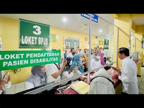 Presiden Jokowi Sidak Pelayanan Bpjs Di Rsud Arifin Achmad Pekanbaru