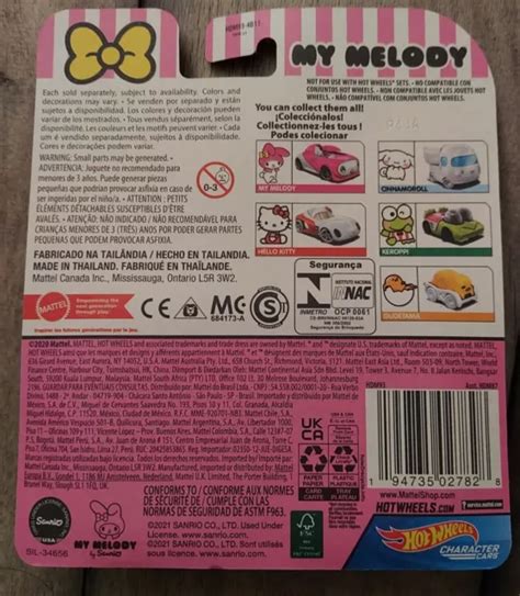 MY MELODY Sanrio Hot Wheels Character Cars 15 31 PicClick UK