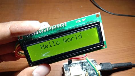 How To Interface Lcd Display To Nodemcu Esp8266 Using I2c Module Youtube