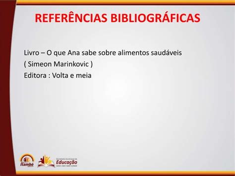 SequÊncia DidÁtica Alimentos SaudÁveis Ppt