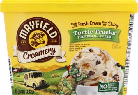 Mayfield Creamery Turtle Tracks R Premium Ice Cream Qt Ralphs