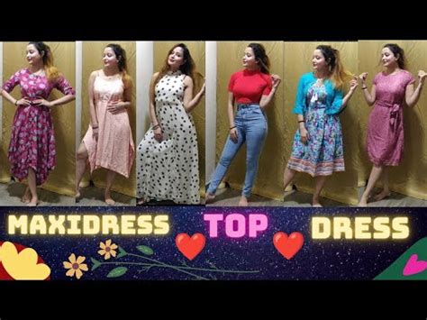 Amazon Maxidress Dress Top Haul Amazon Western Haul Try On