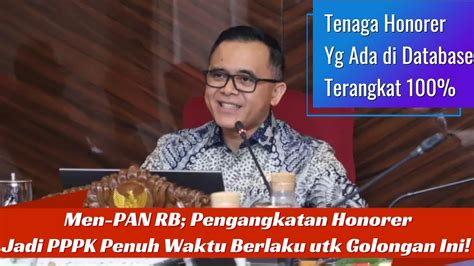 Terbaru Keputusan Final Men PAN RB Pengangkatan Honorer Jadi PPPK