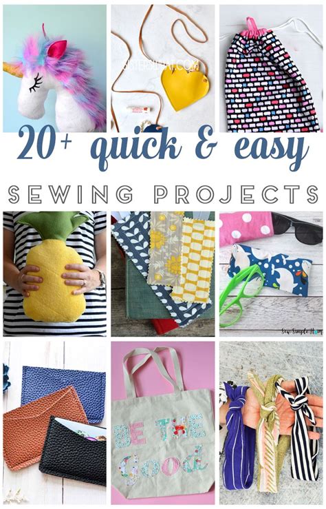 20 Quick And Easy Sewing Projects For The Beginner Sewist Sewing Projects Beginner Sewing