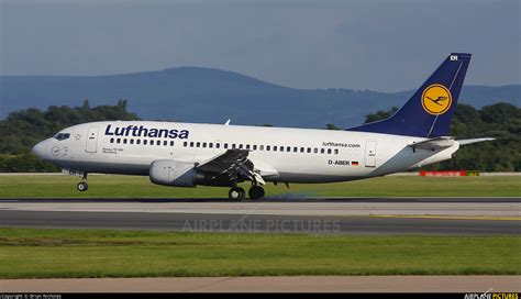 D Aber Lufthansa Boeing 737 300 At Manchester Photo Id 1322206