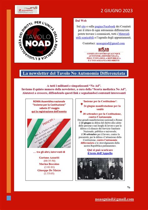 Contro La Secessione Con Lautonomia Differenziata La Newsletter