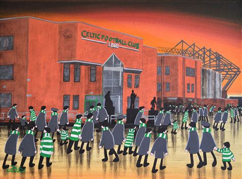 Celtic Celtic Park At Night Framed Print Jack Kavanagh Art