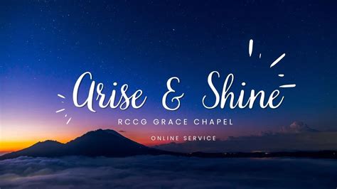 RCCG GRACE CHAPEL JULY ARISE AND SHINE PROGRAM JULY 6TH 2024