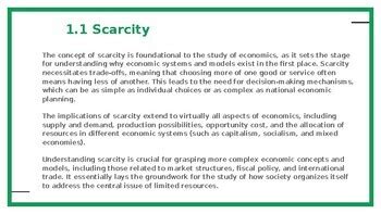 Ap Macroeconomics Unit Basic Economic Concepts Powerpoint By Oasis