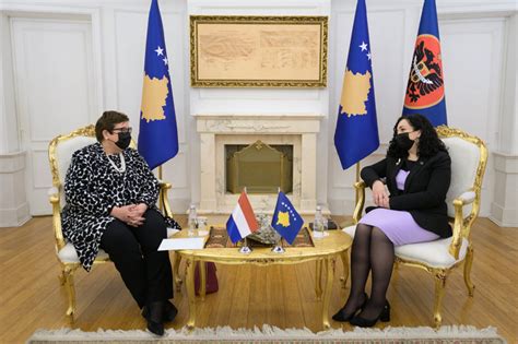 President Vjosa Osmani met with the Dutch Ambassador to Kosovo, Carin ...